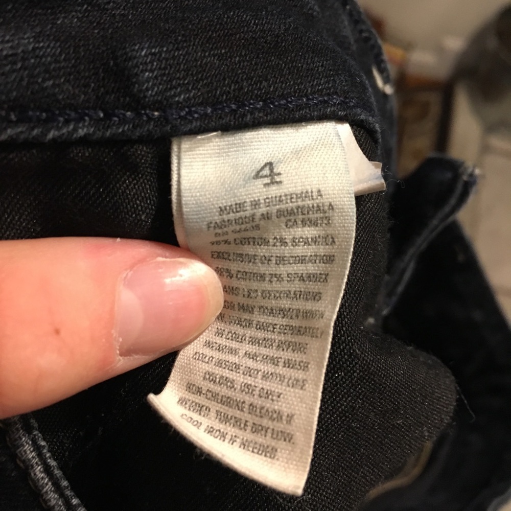 Dark blue/black American eagle jean shorts - Picture 8 of 8